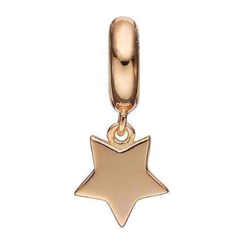 Image of Moving Star Forgyldt sølv Charms til sølv og guld armbånd smykke fra Christina Collect